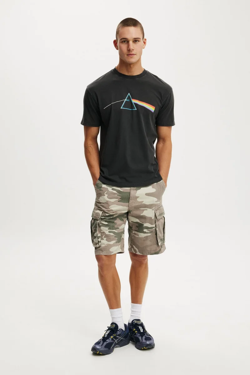 كوتون اون تيشيرت موسيقى فضفاض فاخر